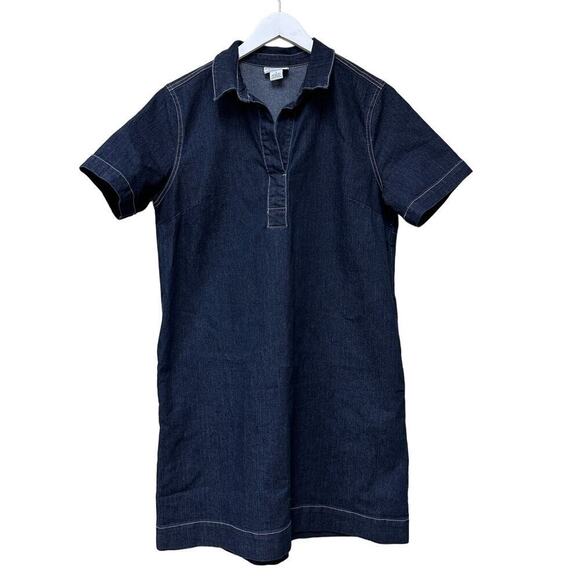Liz Claiborne Navy Denim Mini Dress - Picture 1 of 6